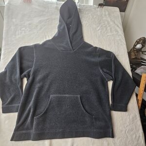 Eddie Bauer Hoodie Sweater Men’s Large Pullover Dark Gray oversized